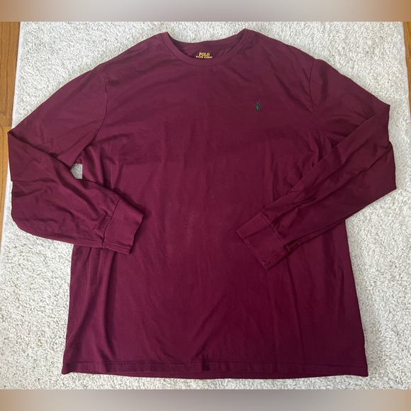 Polo by Ralph Lauren Men's XL Burgundy Long Sleeve Shirt - Picture 1 of 5